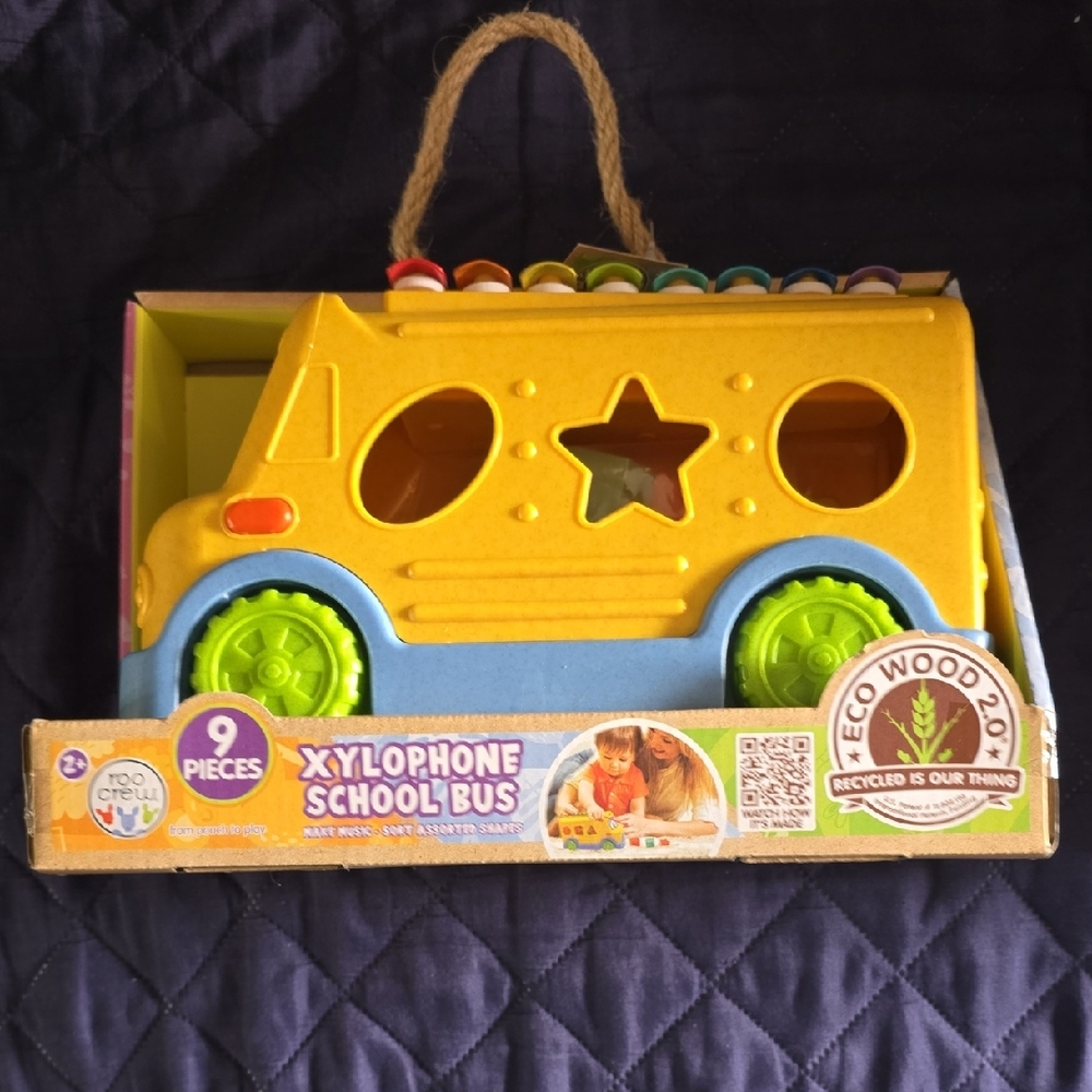 Yellow Xylophone School Bus Toy